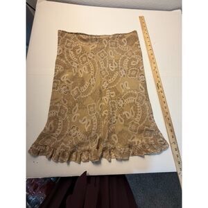 Sense Brown Lined skirt size Large
